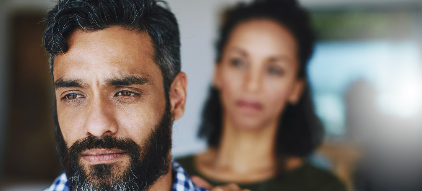 person dealing with anxiety